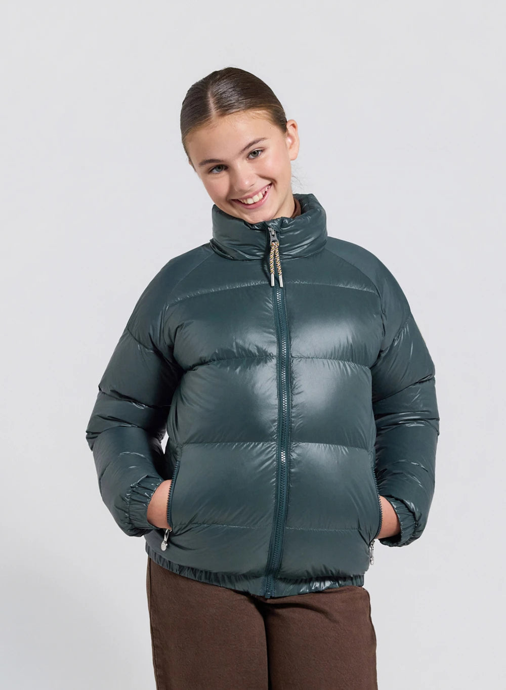 Doudoune pour enfant Pyrenex Vintage Mythic vert foncé