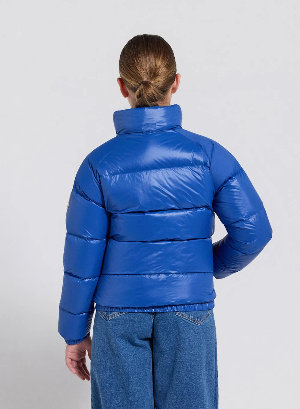 Pyrenex Vintage Mythic blue children's down jacket-8