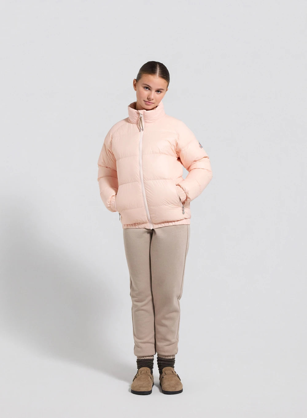 Doudoune pour enfant Pyrenex Vintage Mythic rose pâle