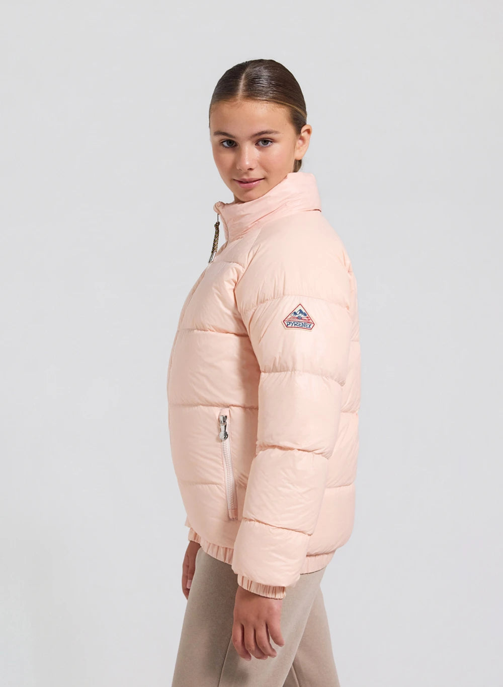 Pyrenex Vintage Mythic children's down jacket, pale pink-5