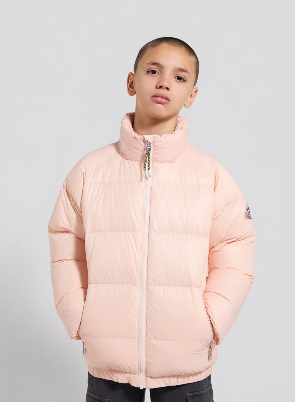 Pyrenex Vintage Mythic children's down jacket, pale pink-2