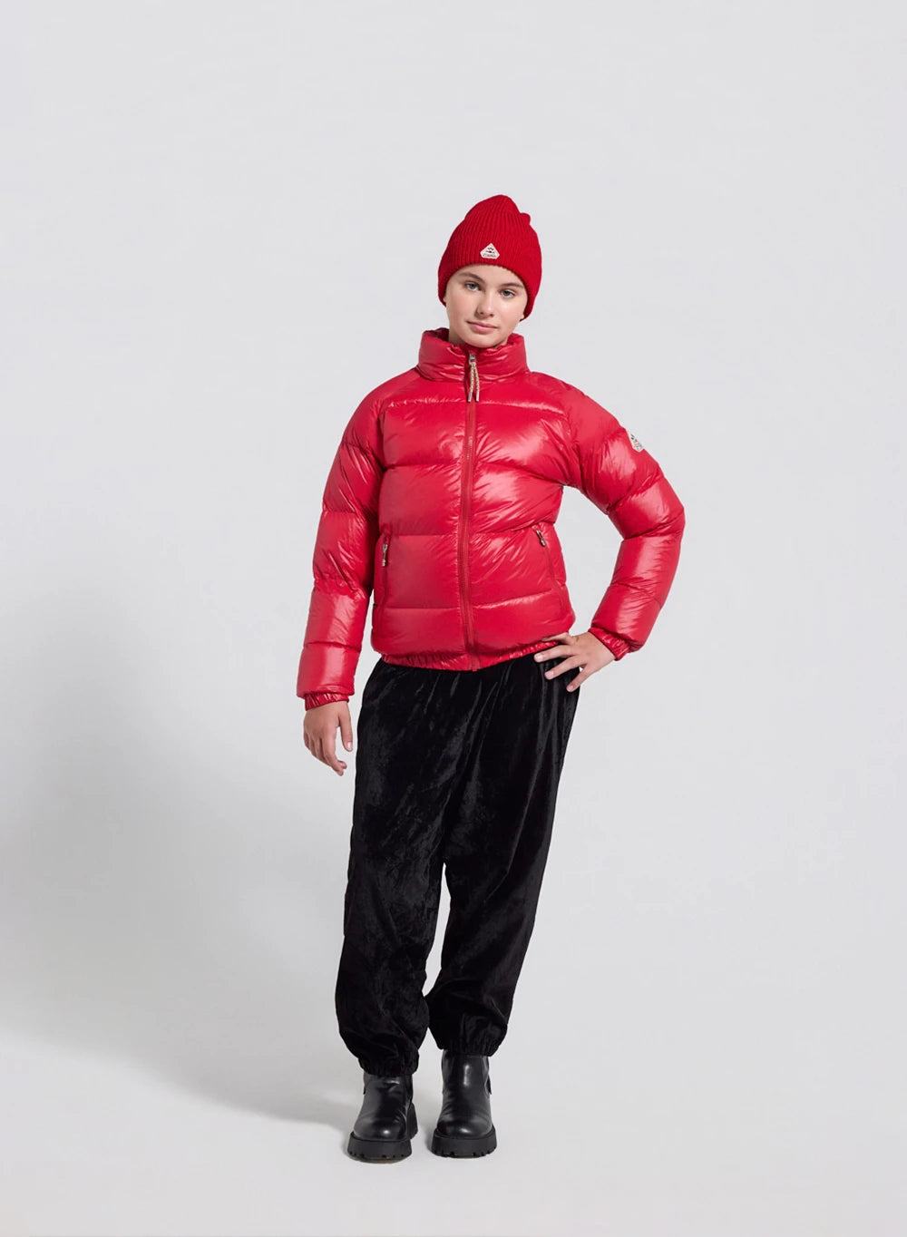 Doudoune pour enfant Pyrenex Vintage Mythic rouge-5