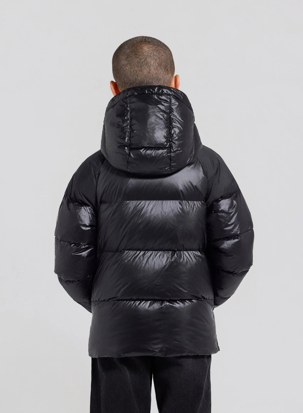 Kids' Pyrenex Sten hooded down jacket black-7