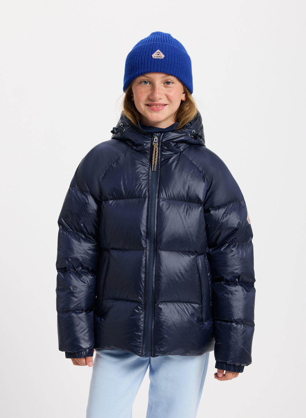 Kids unisex vintage hooded down jacket Sten 2 | Pyrenex EN