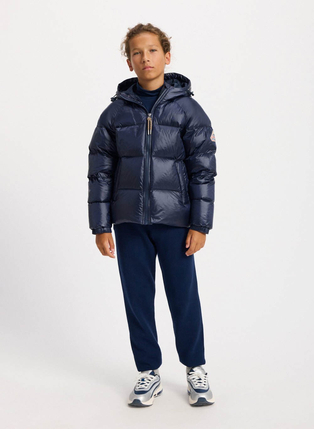 Kids unisex vintage hooded down jacket Sten 2 | Pyrenex EN