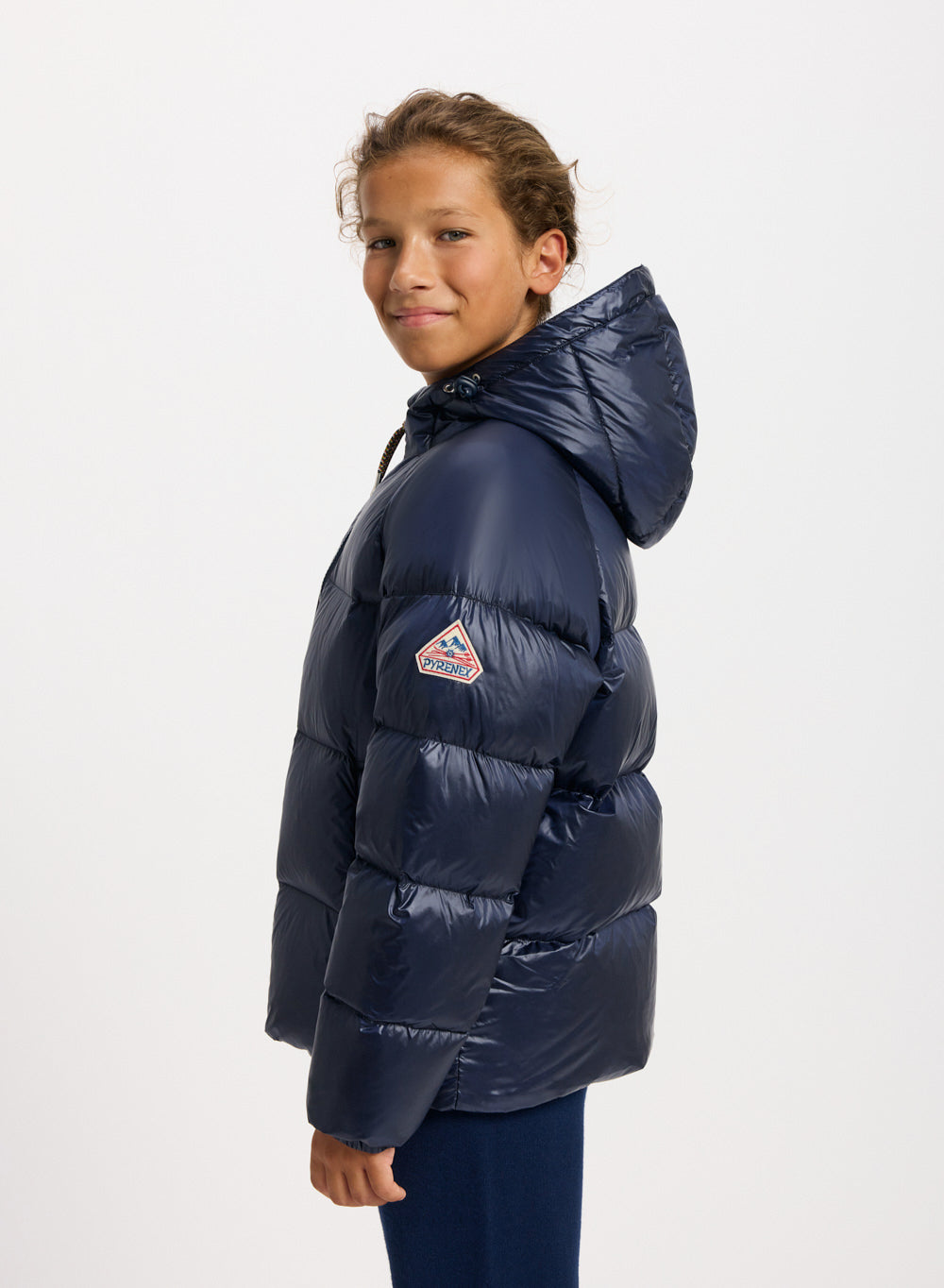 Kids unisex vintage hooded down jacket Sten 2 | Pyrenex EN