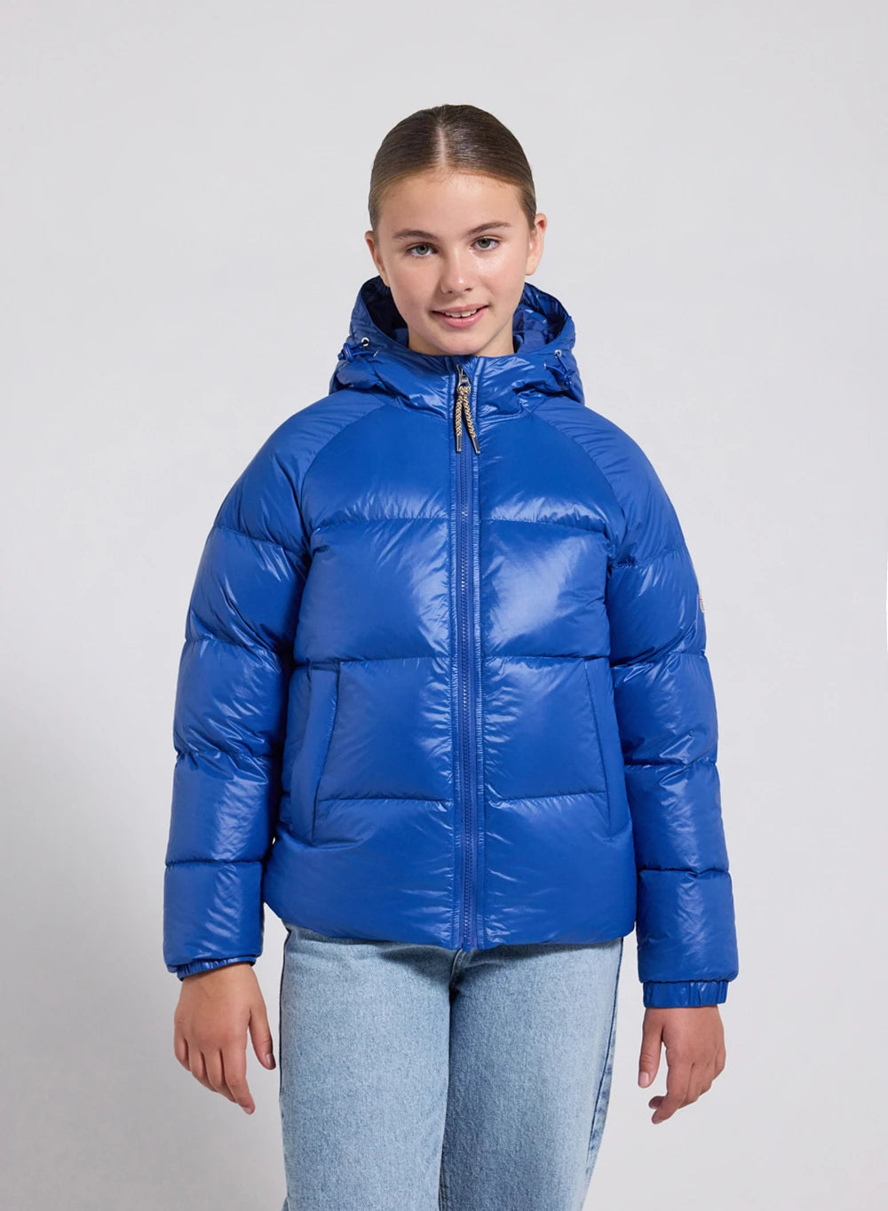 Doudoune à capuche enfant Pyrenex Sten bleue
