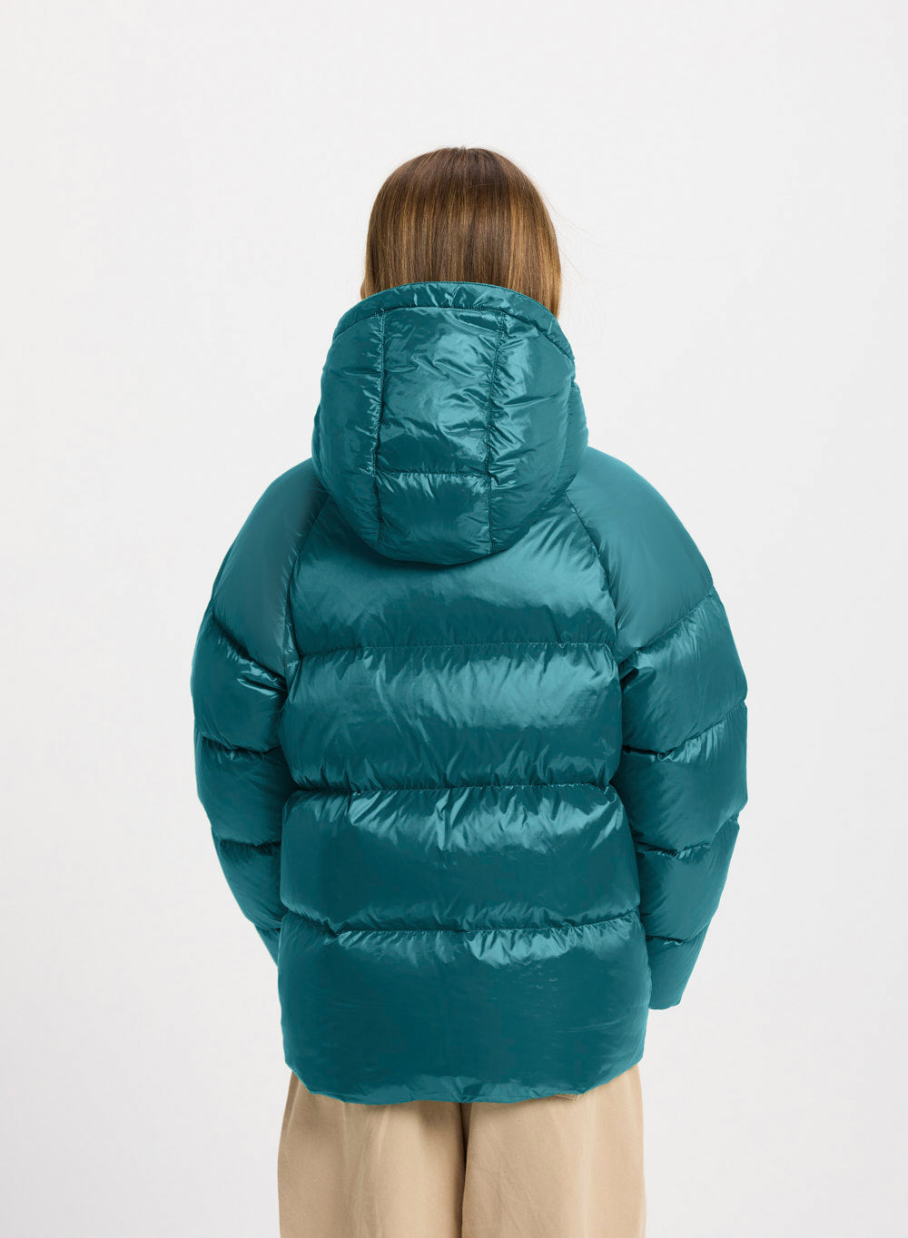 Doudoune à capuche enfant Pyrenex Sten bleu turquoise-9