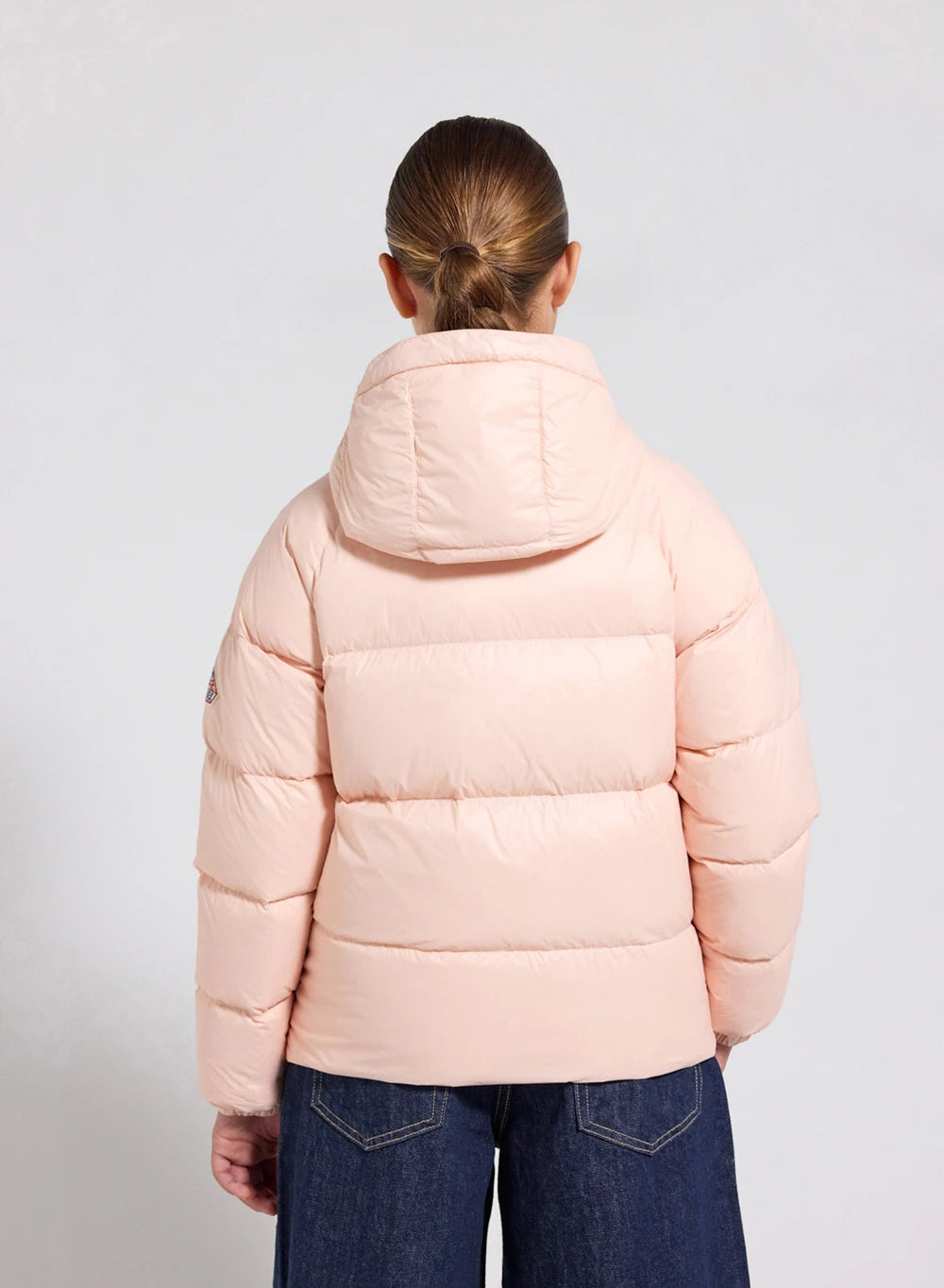 Doudoune à capuche enfant Pyrenex Sten rose pale