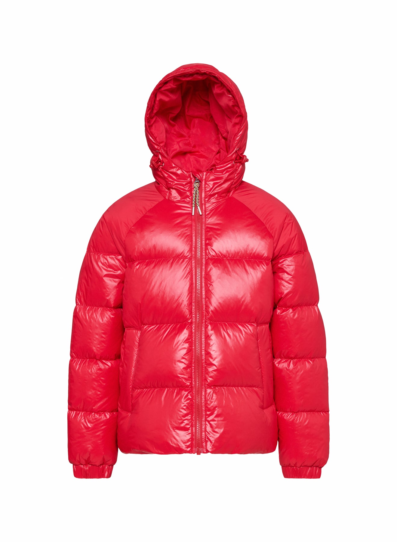 Pyrenex Sten red children's hooded down jacket-10