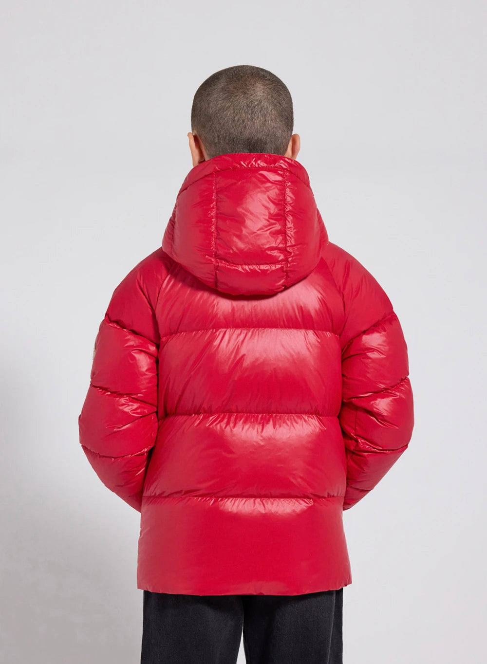 Doudoune à capuche enfant Pyrenex Sten rouge