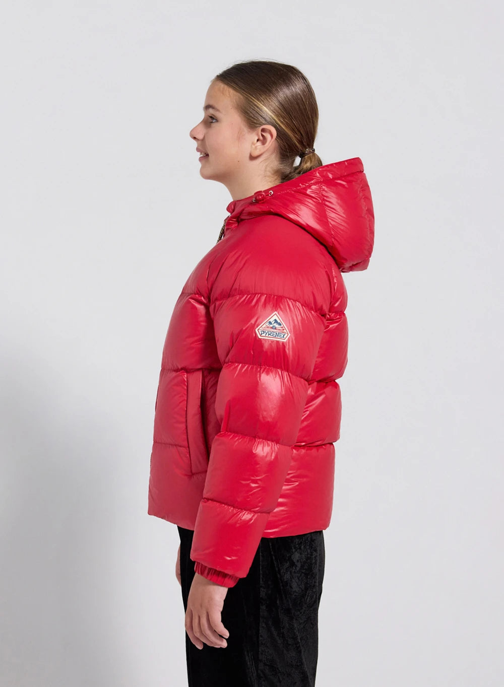 Doudoune à capuche enfant Pyrenex Sten rouge