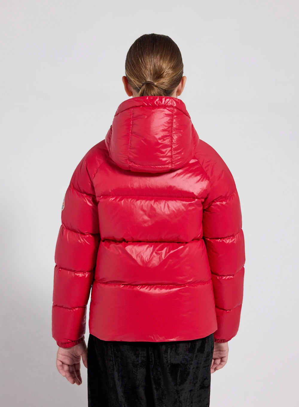 Pyrenex Sten red children's hooded down jacket-9