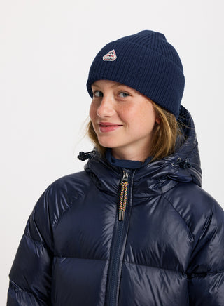 Unisex-Kindermütze aus Wolle Pyrenex Roki Marineblau