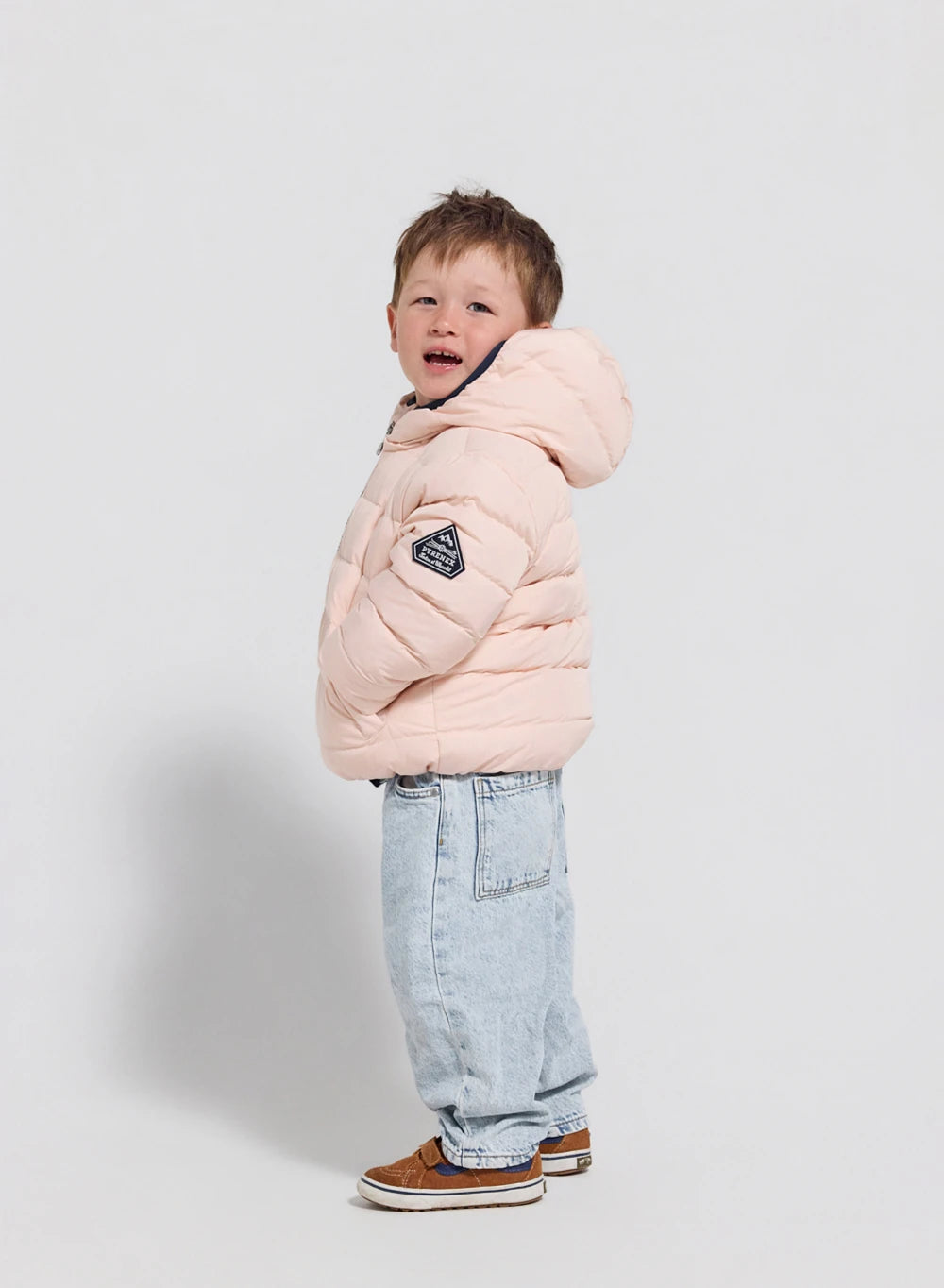 Doudoune à capuche Tartine & Chocolat x Pyrenex enfant Noa rose clair-2