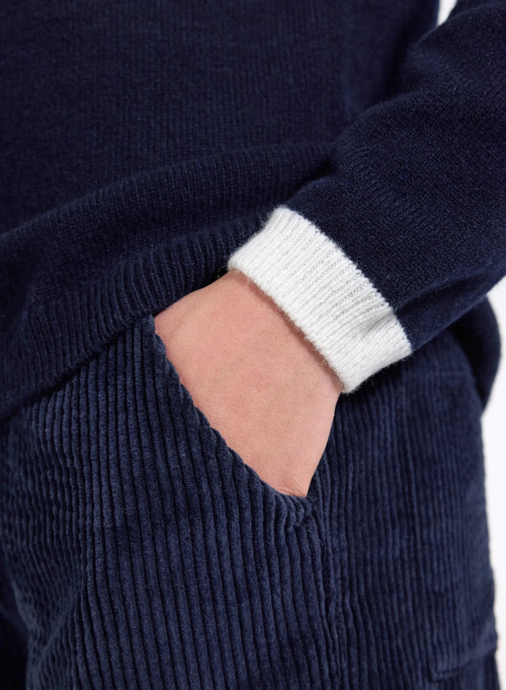 Pull en laine Tartine & Chocolat x Pyrenex Chris bleu marine-6