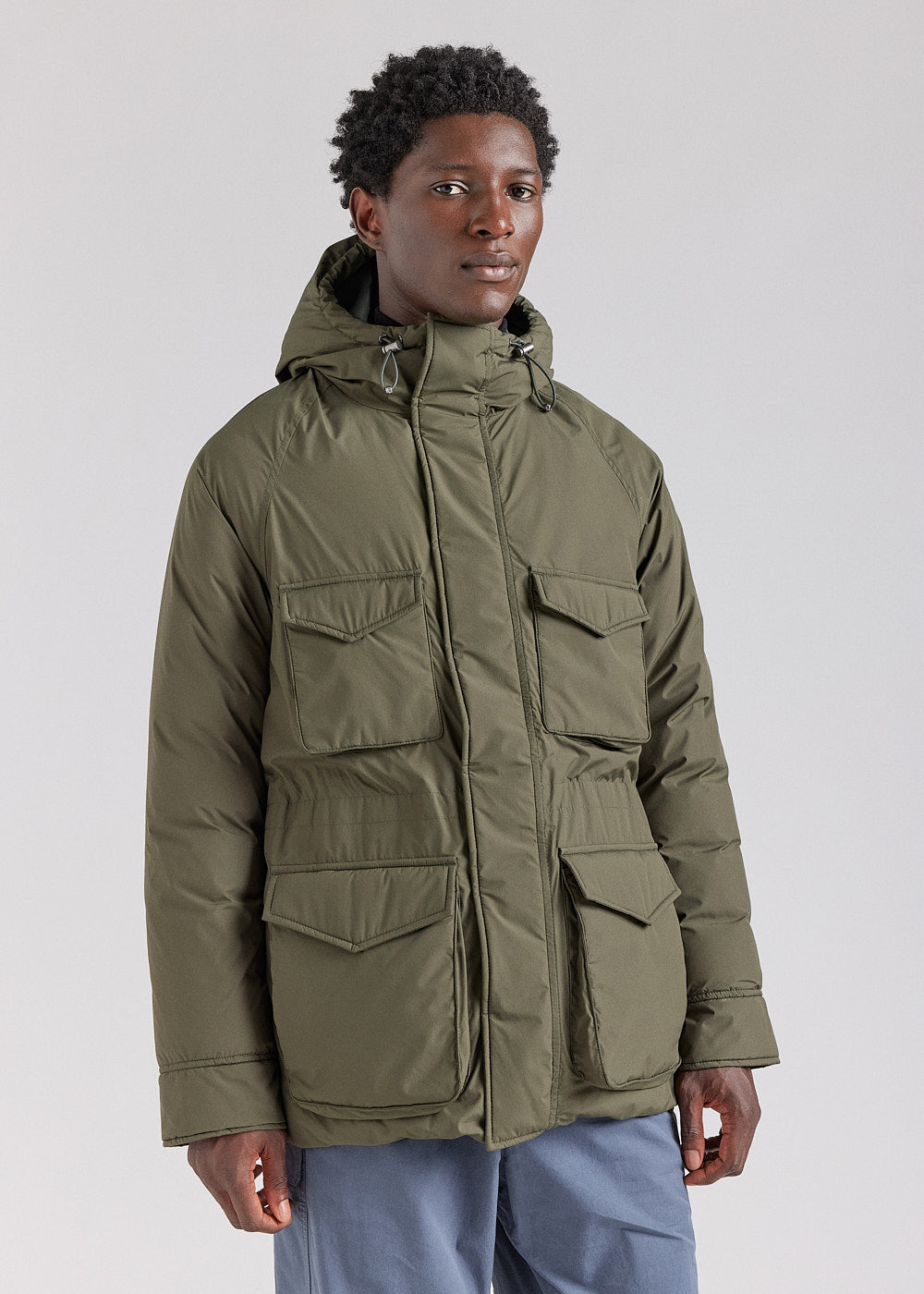 Pyrenex Bazus Herrenparka aus khakifarbenen Naturdaunen-1