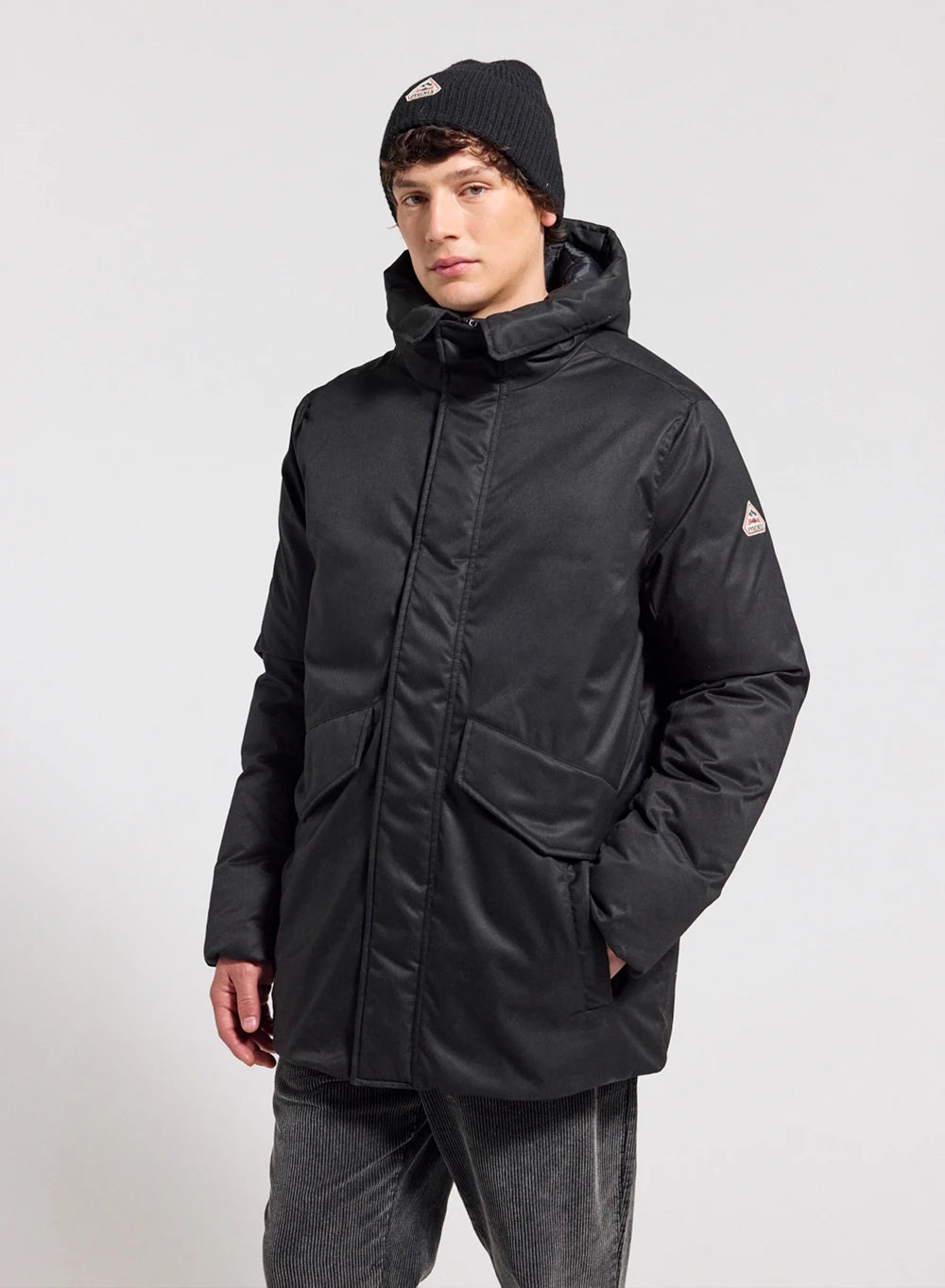 Gesteppte Parka mit Kapuze Herren Pyrenex Fingal schwarz-1