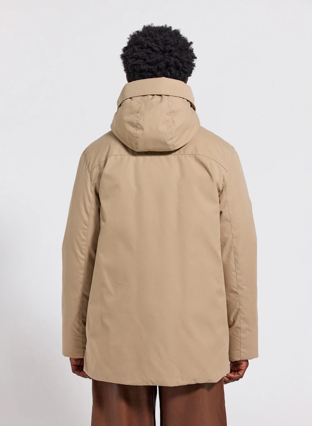 Gesteppte Kapuzenparka für Herren Pyrenex Fingal hellbeige-4