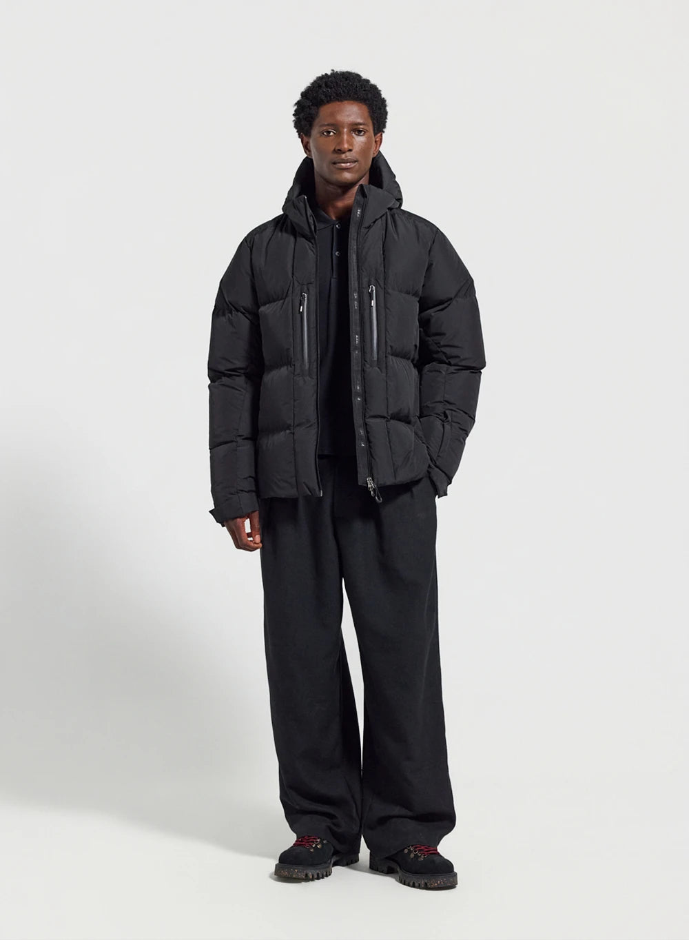 Pyrenex Impulse men’s hooded puffer jacket in black-2