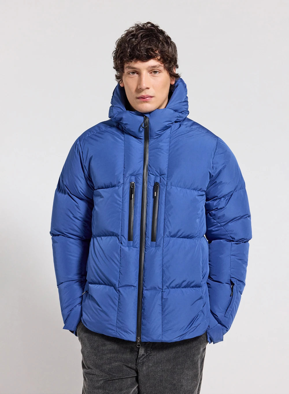 Doudoune à capuche homme Pyrenex Impulse bleu électrique