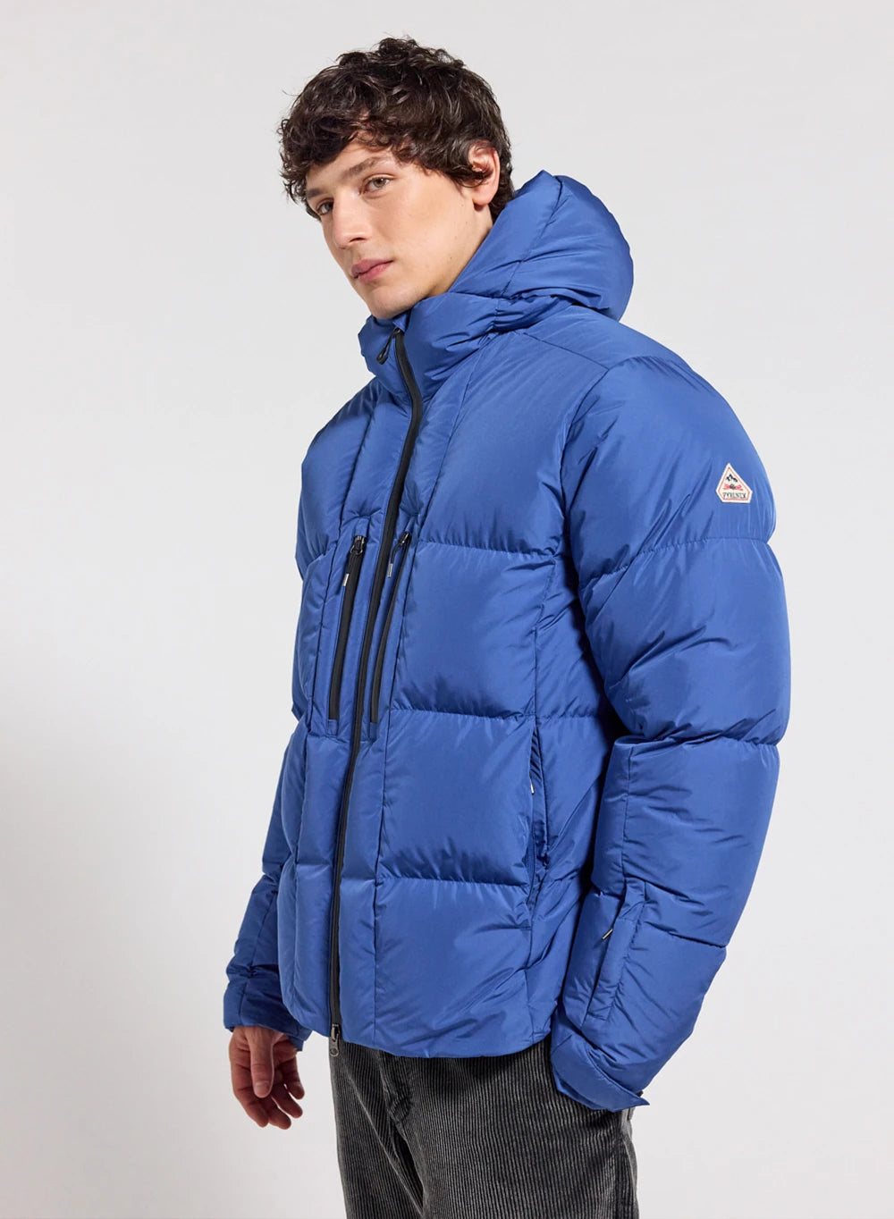 Doudoune à capuche homme Pyrenex Impulse bleu électrique