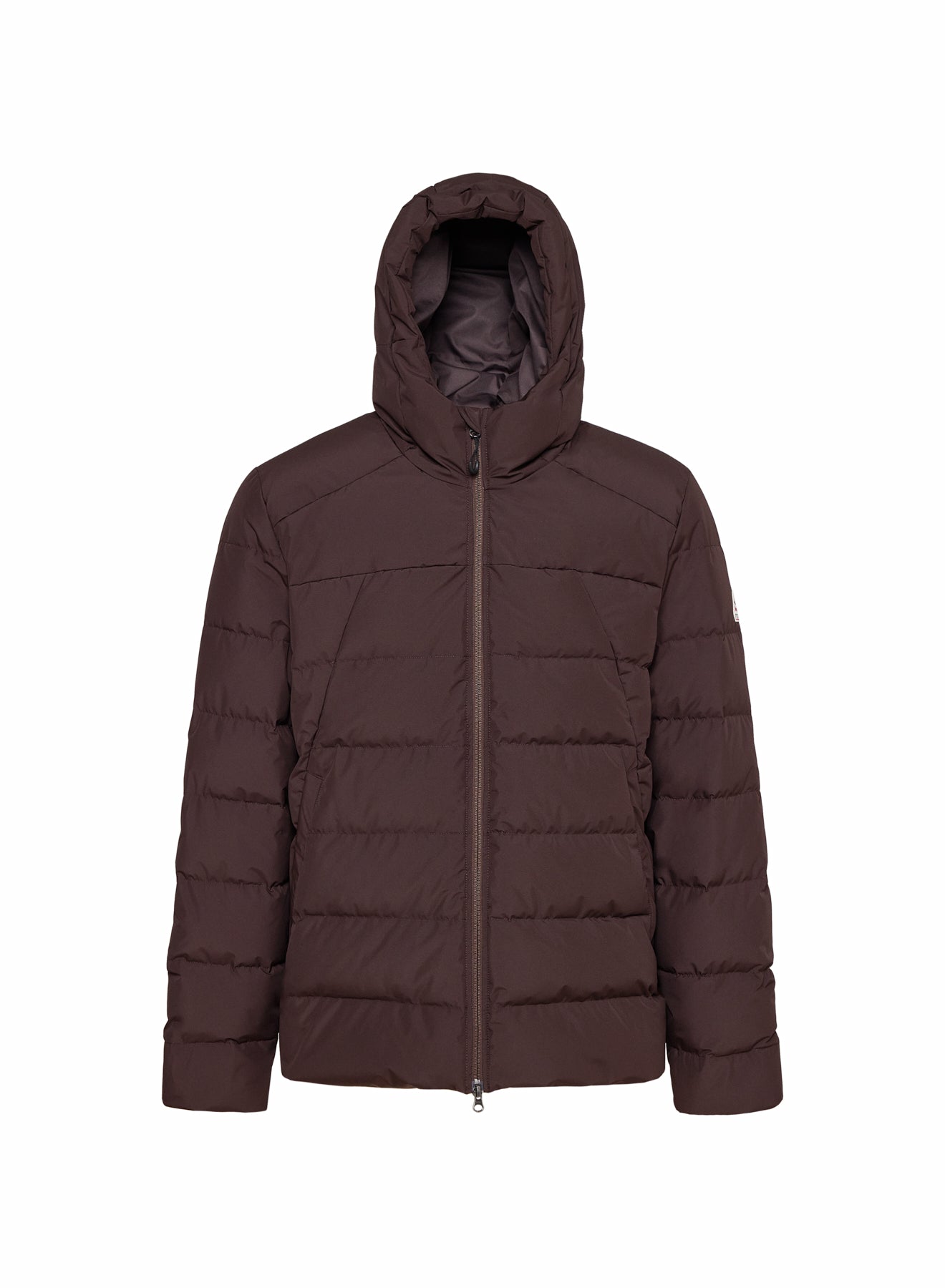 Herren-Daunenjacke mit Kapuze Pyrenex Kepler Dunkelbraun
