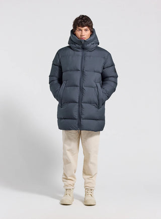 Chaqueta de plumón para hombre fabricada en Saint-Sever Pyrenex Vesper azul oscuro
