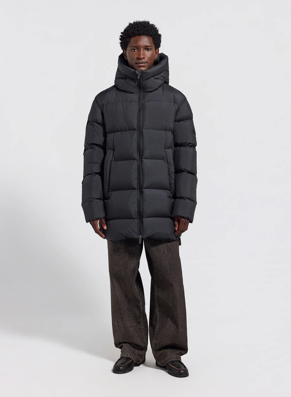 Men's down jacket made in Saint-Sever Pyrenex Vesper black-2