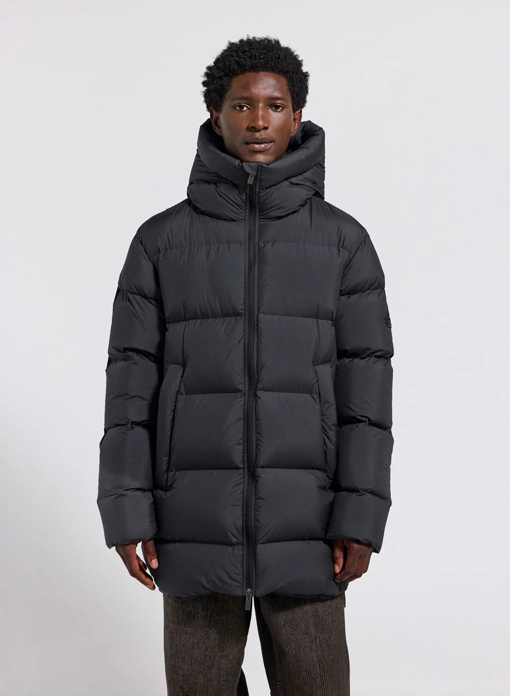 Men's down jacket made in Saint-Sever Pyrenex Vesper black-1