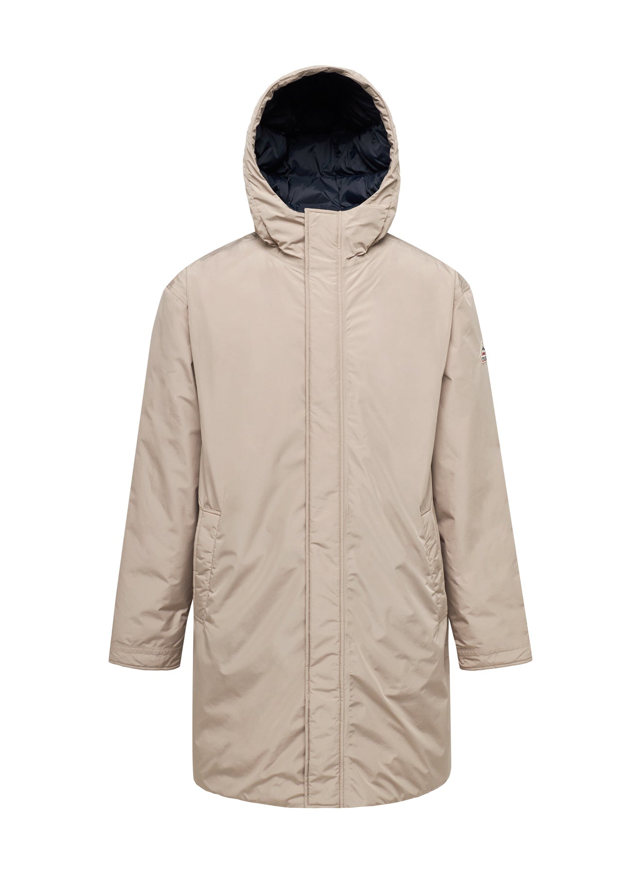 Parka matelassée imperméable longue pour homme Pyrenex Puigmal beige clair