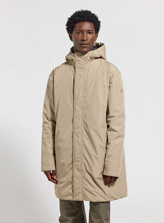Gesteppte wasserdichte lange Parka für Herren Pyrenex Puigmal Hellbeige