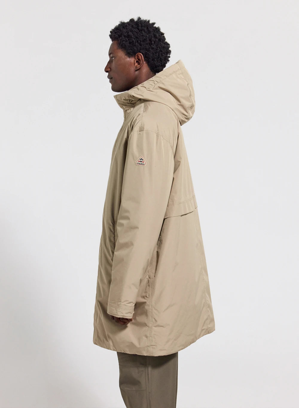 Parka matelassée imperméable longue pour homme Pyrenex Puigmal beige clair-3