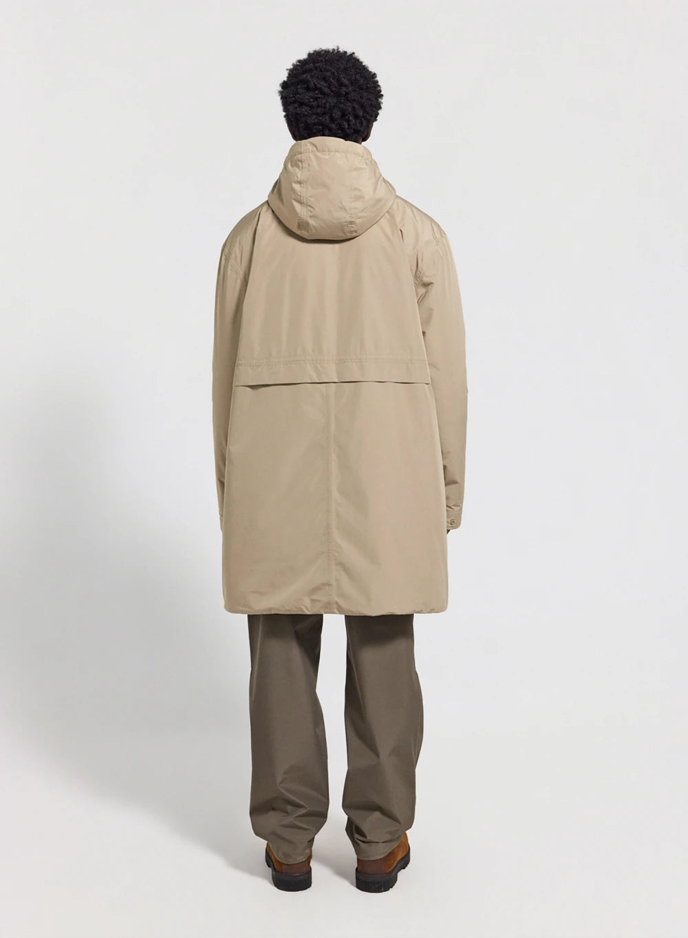 Parka matelassée imperméable longue pour homme Pyrenex Puigmal beige clair-4