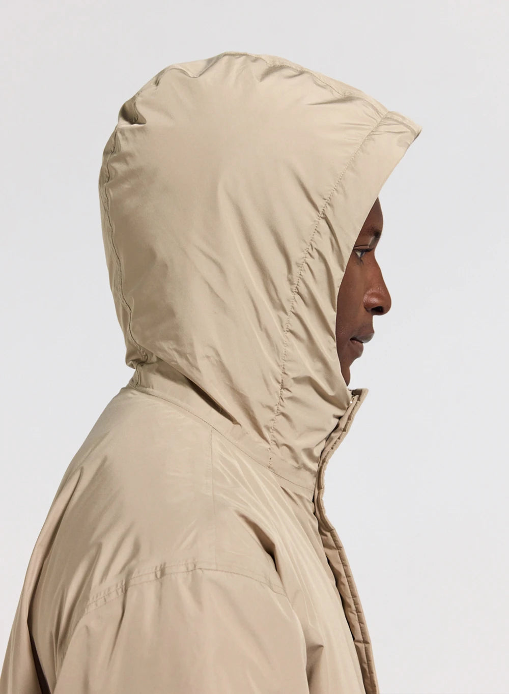 Parka matelassée imperméable longue pour homme Pyrenex Puigmal beige clair-5