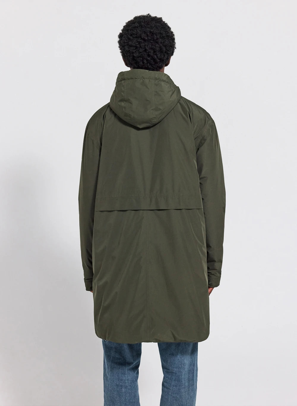 Parka matelassée imperméable longue pour homme Pyrenex Puigmal kaki foncé-5