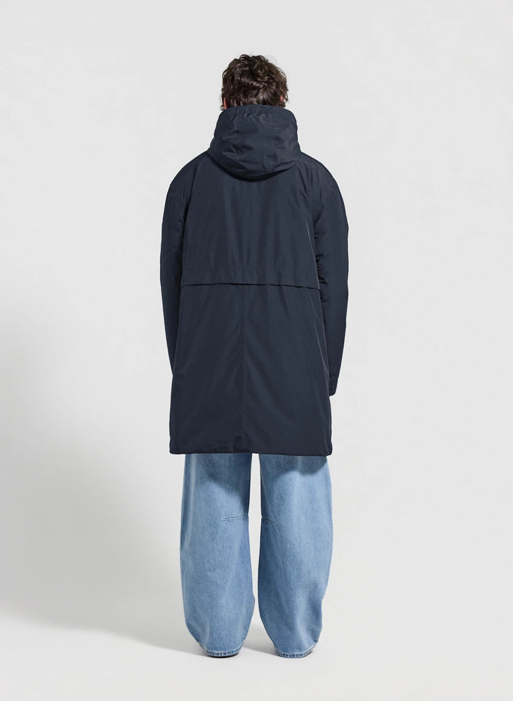 Parka matelassée imperméable longue pour homme Pyrenex Puigmal bleu foncé-3