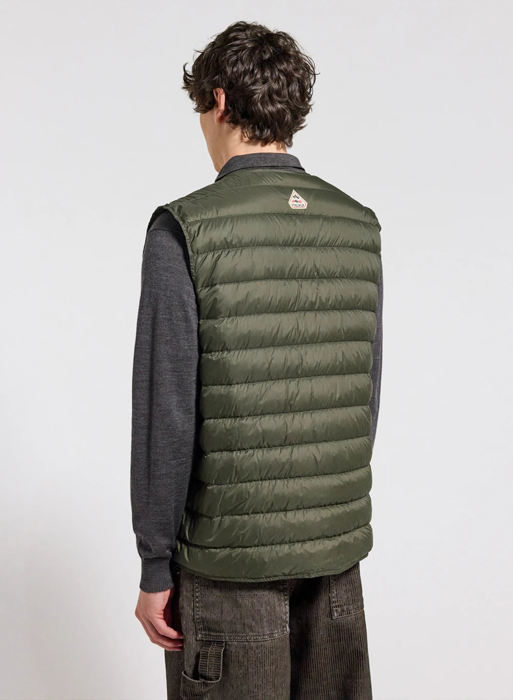 Pyrenex Elgor men’s sleeveless dark khaki down jacket-3
