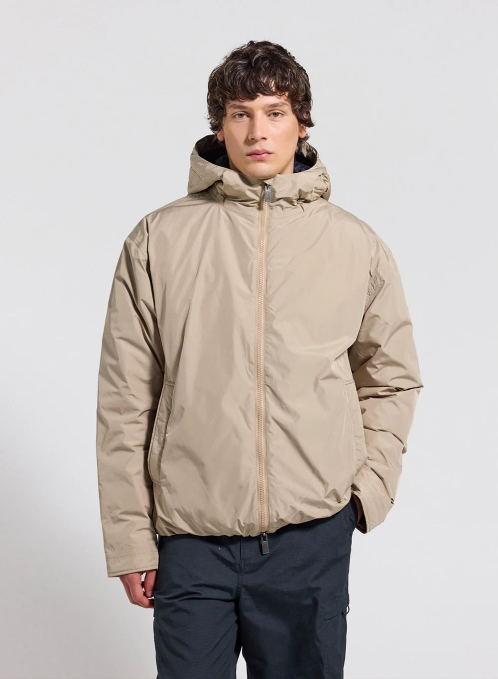 Parka matelassée imperméable pour homme Pyrenex Puigmal beige clair