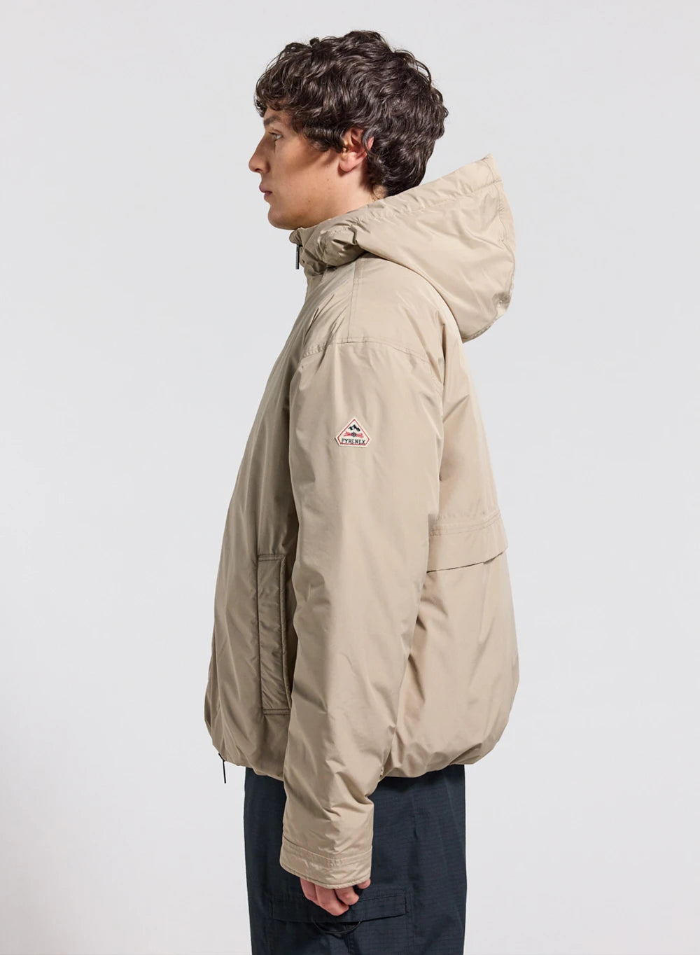 Parka matelassée imperméable pour homme Pyrenex Puigmal beige clair-4