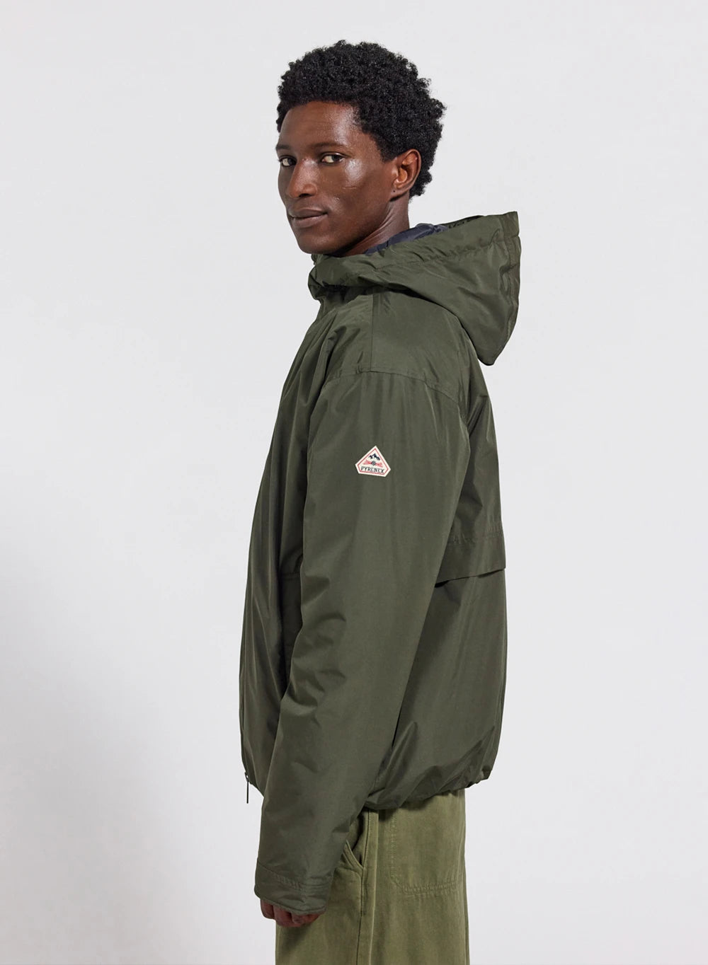 Parka matelassée imperméable pour homme Pyrenex Puigmal kaki foncé