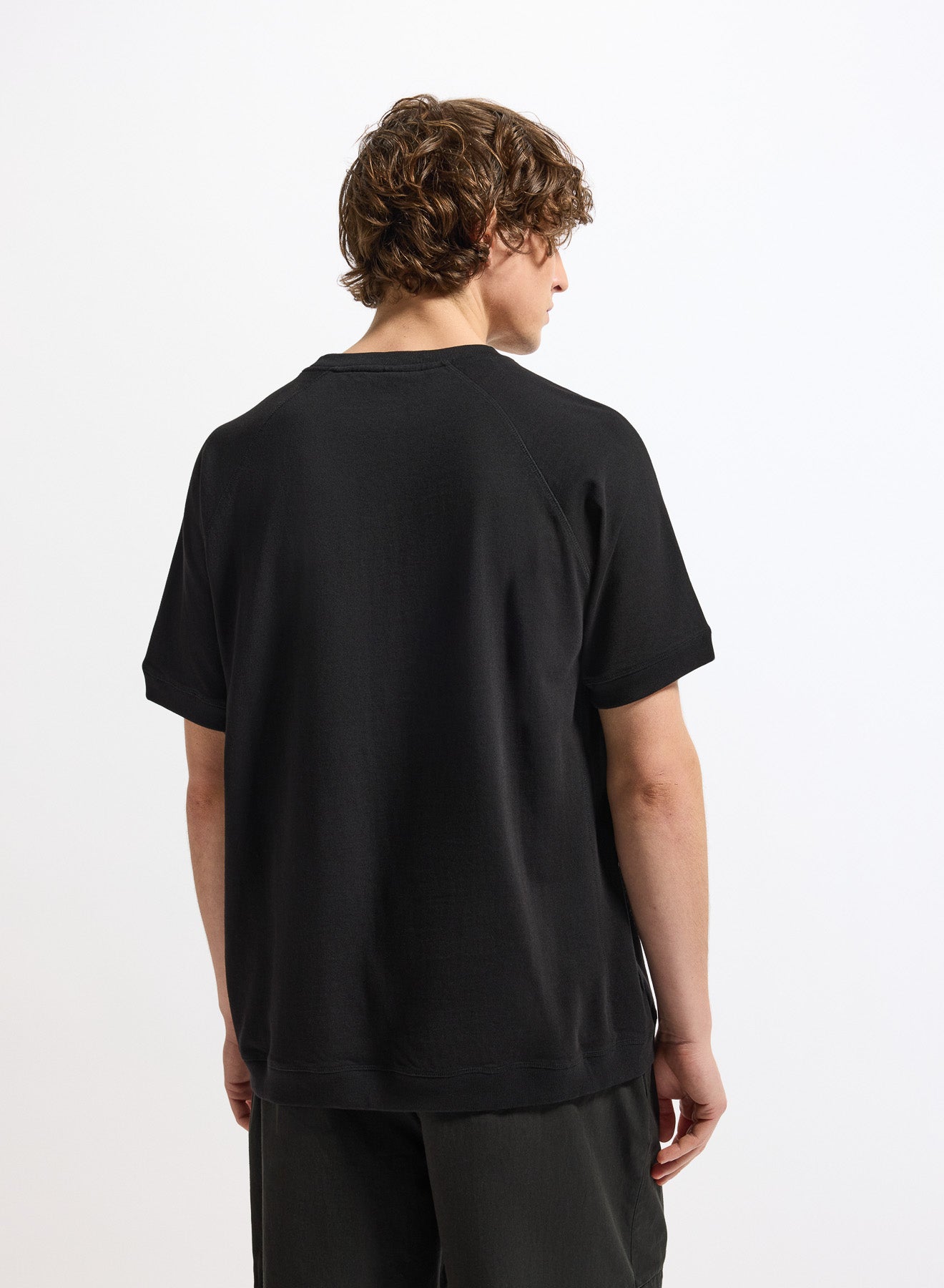 T-shirt épais en coton bio unisexe Pyrenex Peak noir