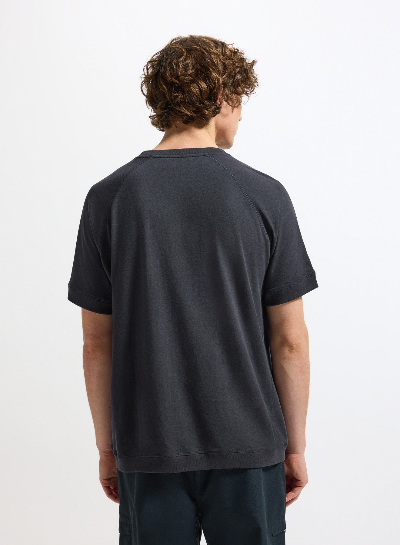 T-shirt épais en coton bio unisexe Pyrenex Peak bleu foncé homme