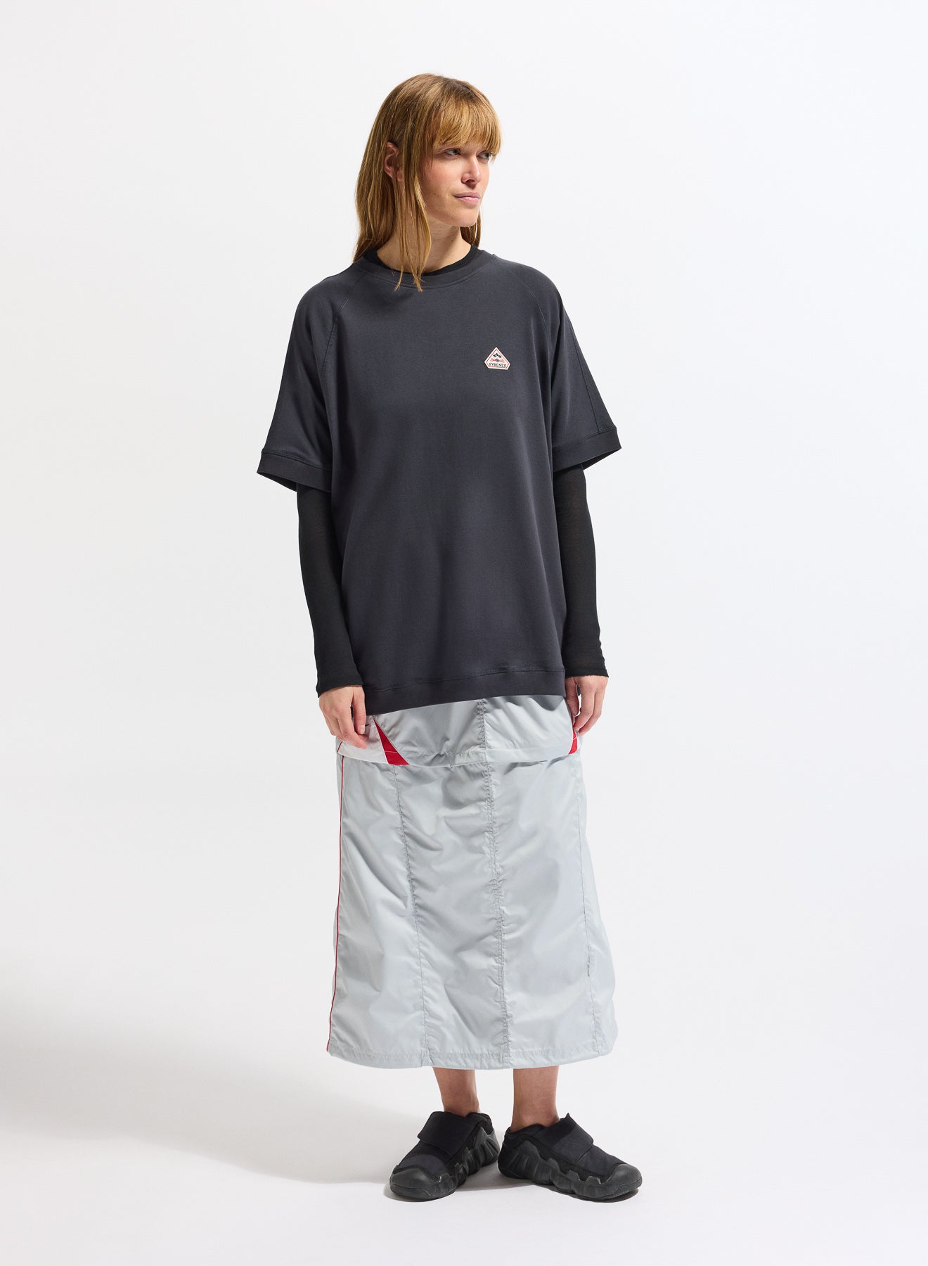 T-shirt épais en coton bio unisexe Pyrenex Peak bleu foncé femme