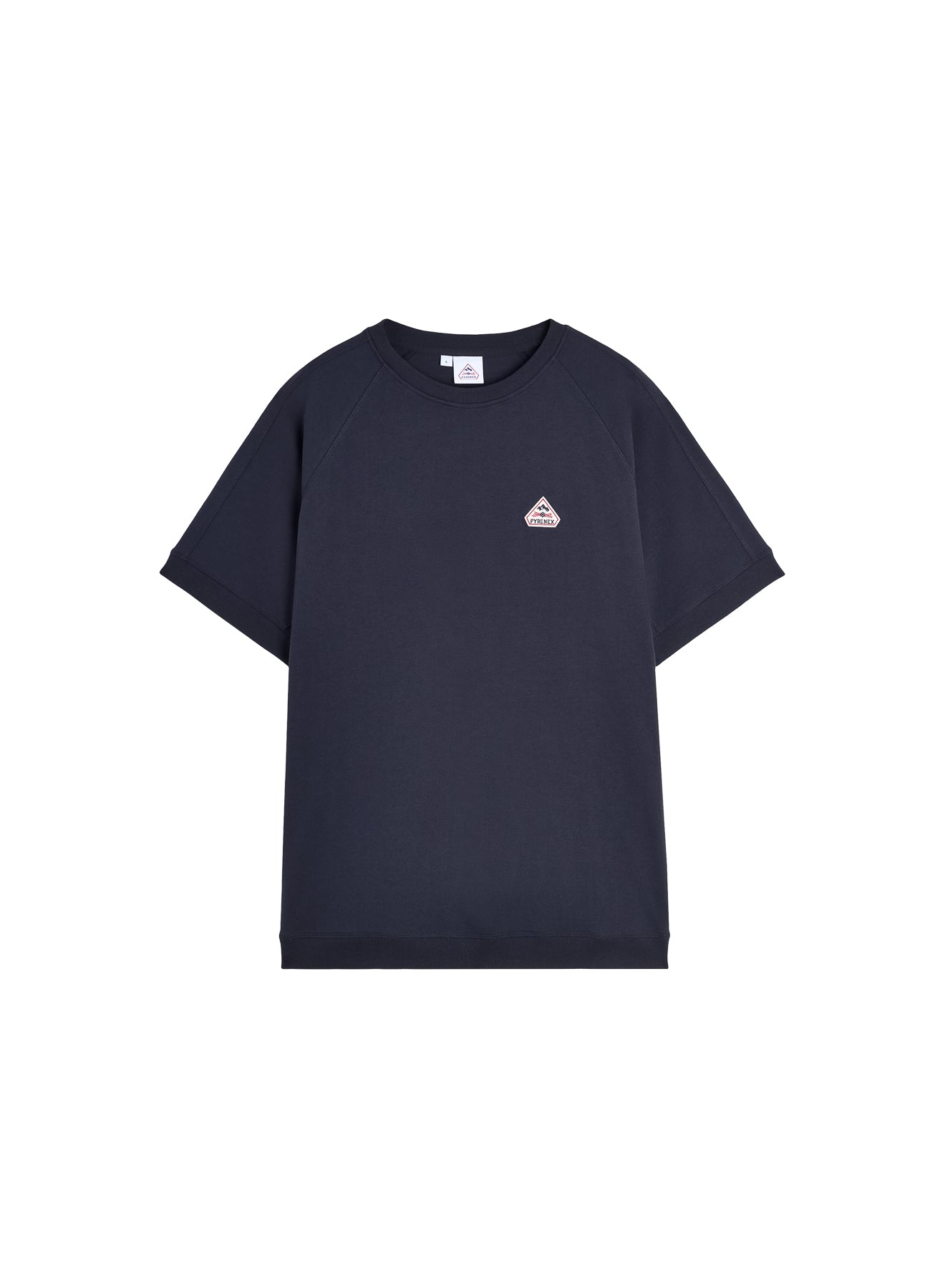 Pyrenex Peak unisex thick organic cotton T-shirt in dark blue-7