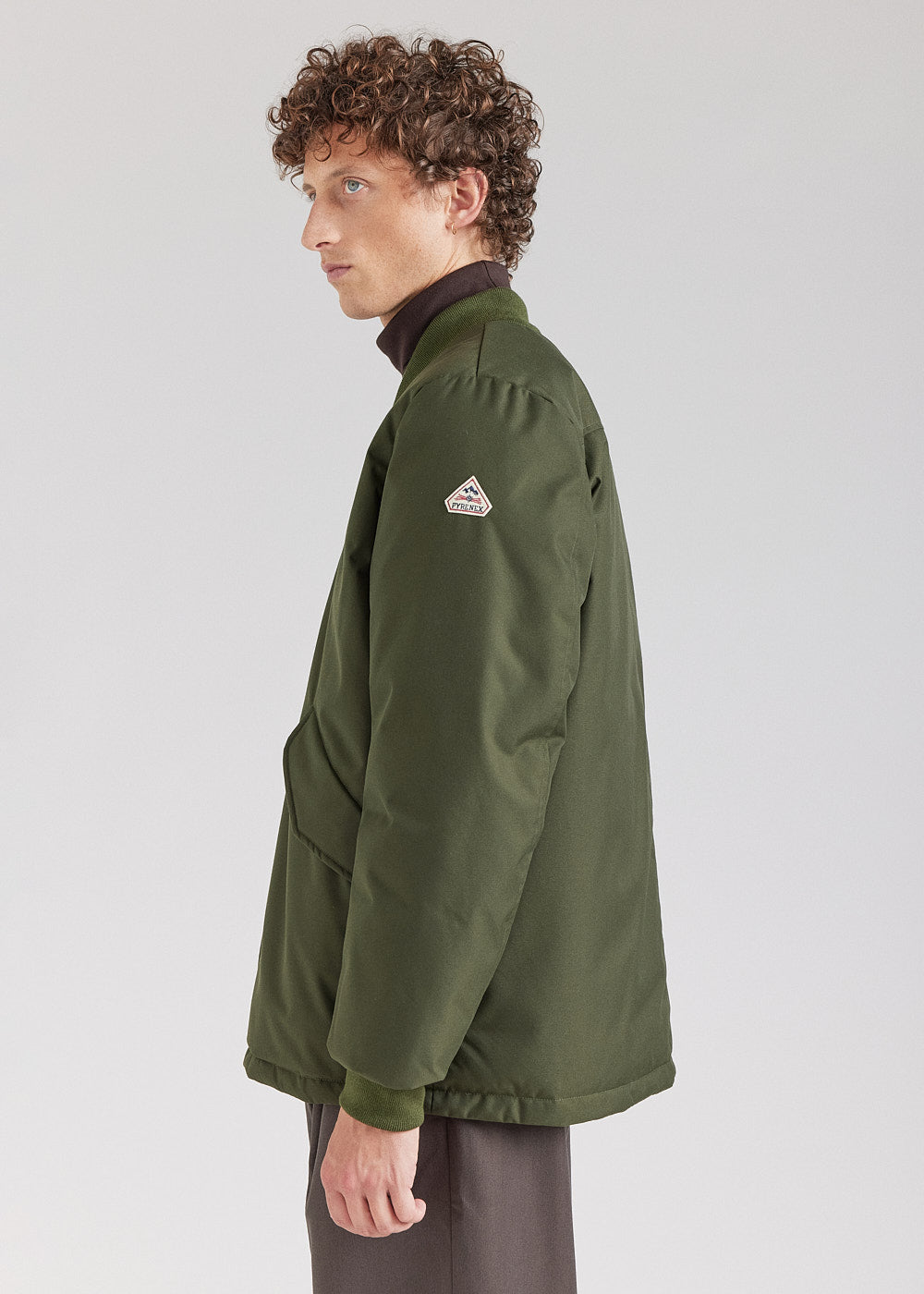 Pyrenex Soulom Daunenjacke in tiefem Khaki-3