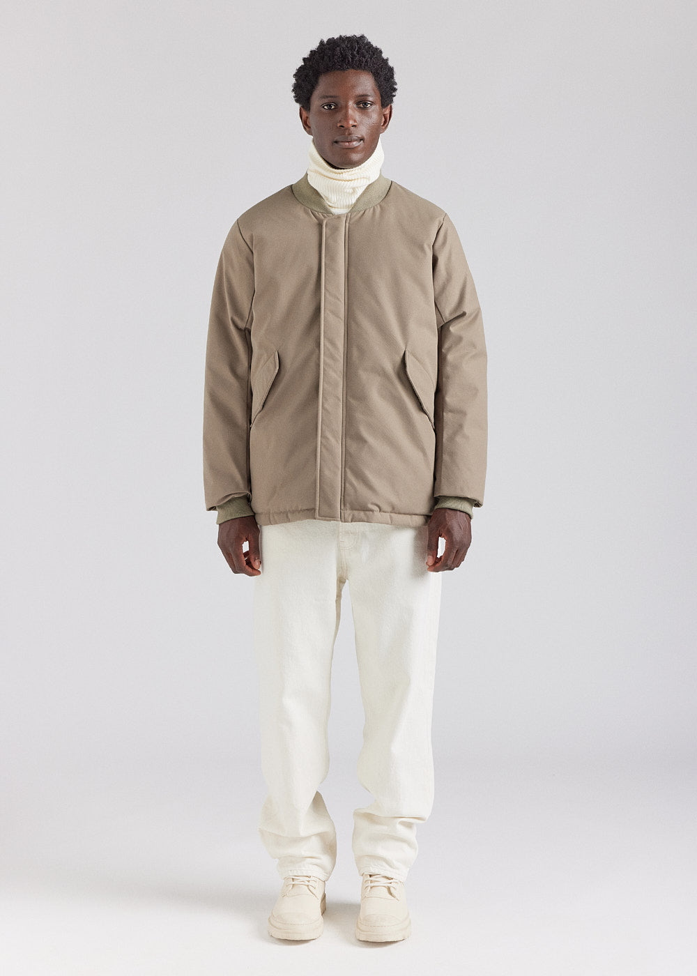 blouson en duvet homme beige 2