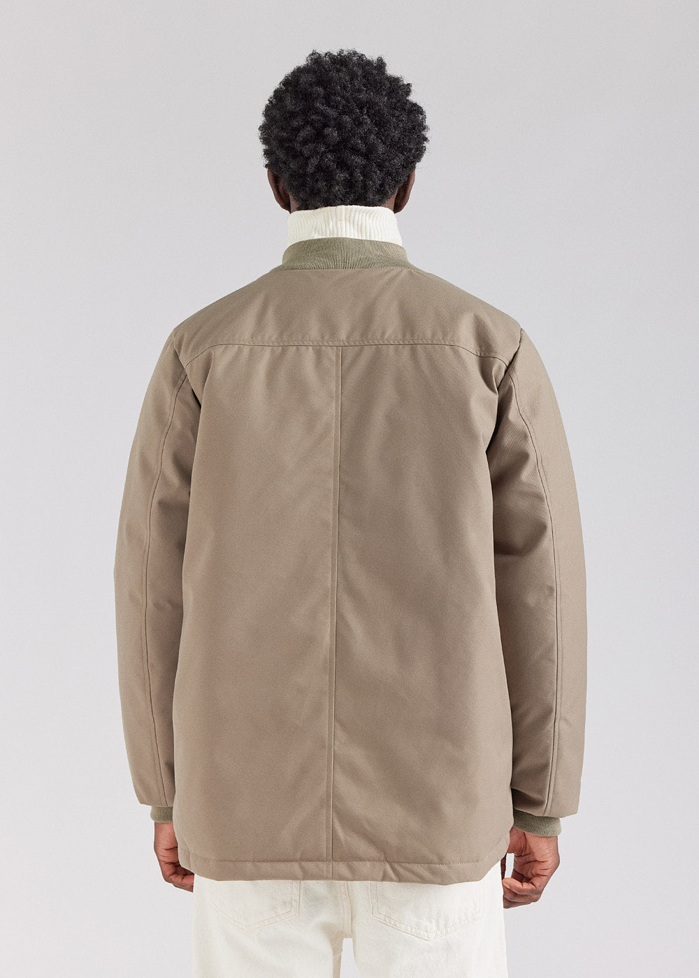 blouson en duvet homme beige  4