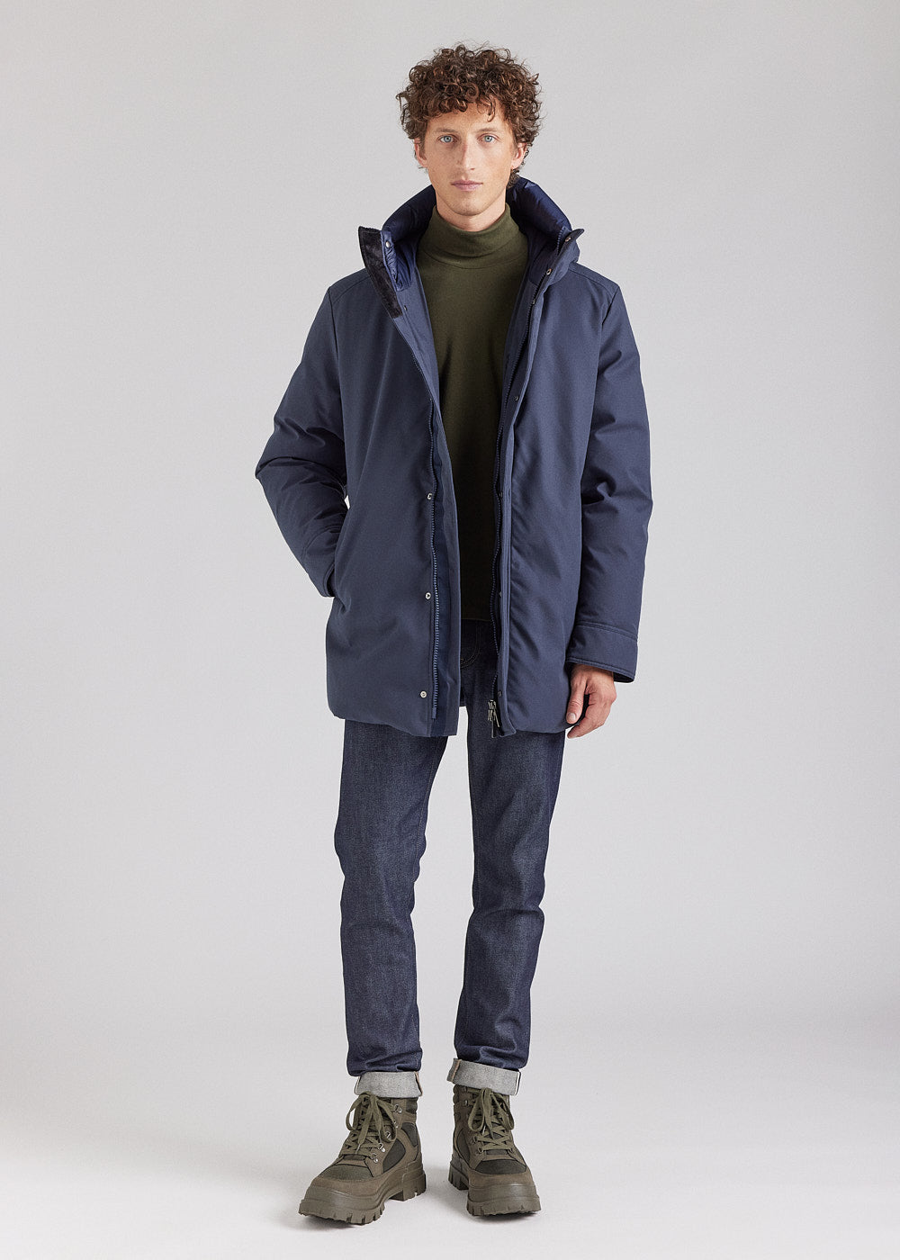 parka balme bleue marine