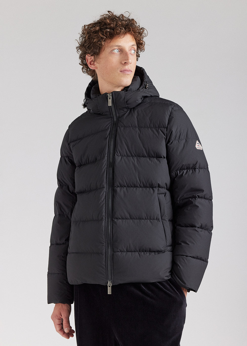 Daunenjacke mit abnehmbarer Kapuze Pyrenex Spoutnic Black-1